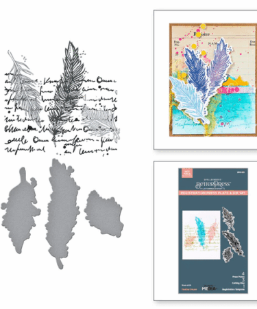 SPELLBINDERS - Feather Dream BetterPress Plates & Die Set