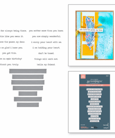 SPELLBINDERS - Holding Your Heart Sentiments BetterPress Plates & Die Set