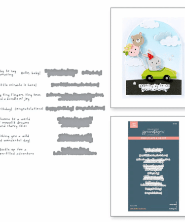 SPELLBINDERS - Little Smiles Sentiments BetterPress Plate & Die Set