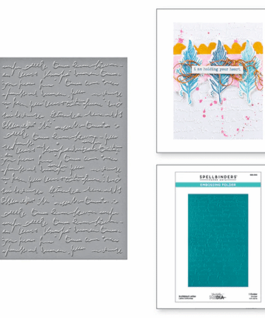 SPELLBINDERS - Scribbled Letter Embossing Folder