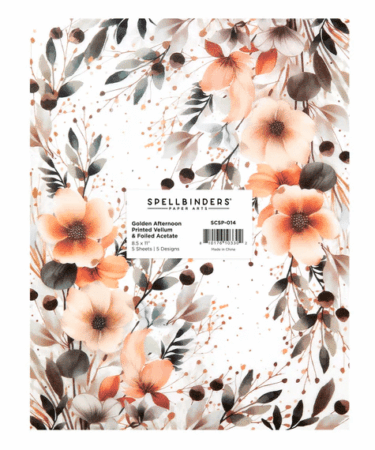 SPELLBINDERS - Rosie's Studio Golden Afternoon Printed Vellum & Foiled Acetate