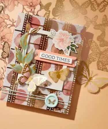 Alternative view of SPELLBINDERS - Rosie's Studio Golden Afternoon Printed Vellum & Foiled Acetate