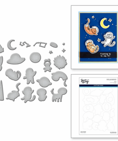 RANGER - Space Friends Etched Dies for Coordinating Stamp Set By Simon Hurley