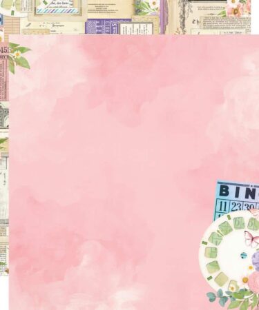 Simple Vintage Flower Shoppe Double-Cardstock 12"X12" - Treasure