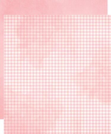 Simple Vintage Flower Shoppe Double-Cardstock 12"X12" - Hyacinth Gingham