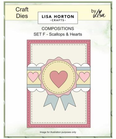 Lisa Horton Crafts Composition Dies - Scallops and Hearts