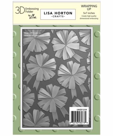 Lisa Horton Crafts Embossing Folder 5"X7" - Wrapping Up