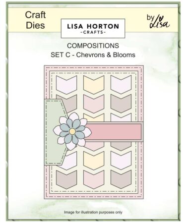 Lisa Horton Crafts Composition Dies - Chevrons and Blooms