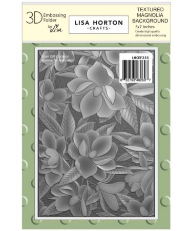 Lisa Horton Crafts Embossing Folder - Textured Magnolia Background