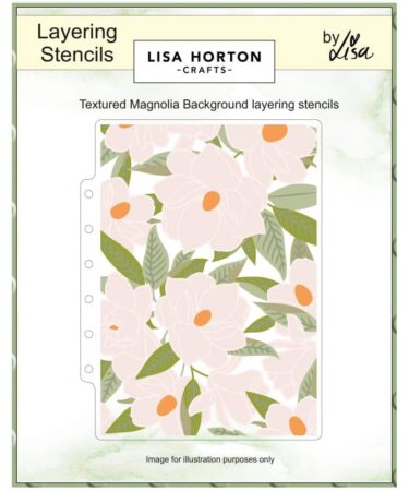 Lisa Horton Crafts Layering Stencils 5"X7" - Textured Magnolia Background