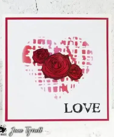 Alternative view of Visible Image Mesh Heart 4x4 Inch Stencil