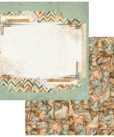 49 And Market- Collezione Wanderlust Explorer- Double-Sided Cardstock 12"X12" - Explorer Diaries