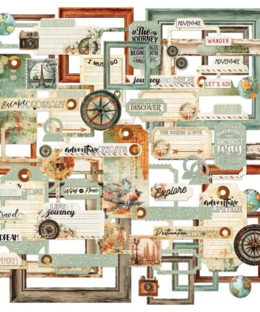 Alternative view of 49 And Market- Collezione Wanderlust Explorer- Die-Cut Elements