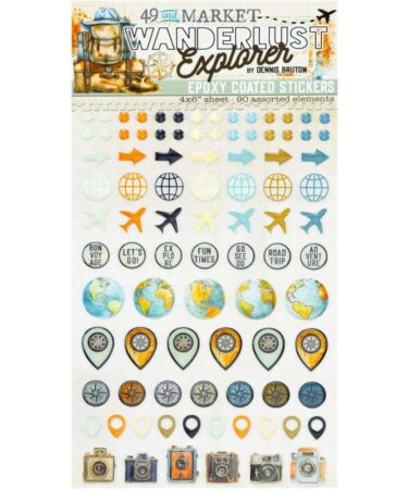 49 And Market- Collezione Wanderlust Explorer- Epoxy Stickers