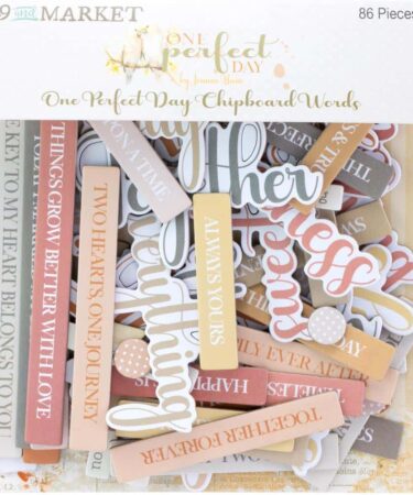49 And Market- Collezione One Perfect Day -  Chipboard Set WORDS