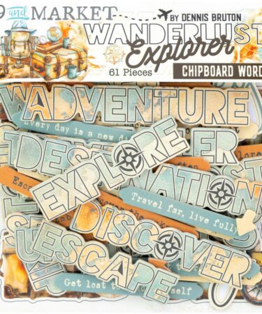 49 And Market- Collezione Wanderlust Explorer- Chipboard Set Words