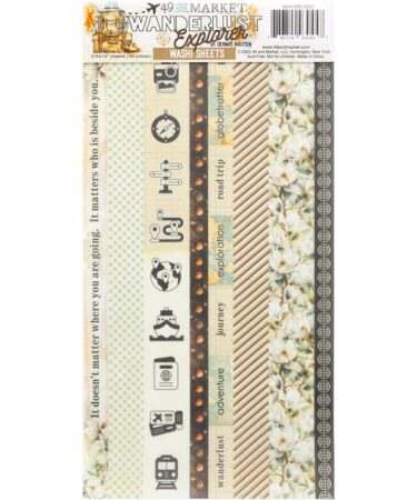 49 And Market- Collezione Wanderlust Explorer- Washi Tape Sheets