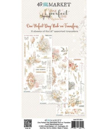 49 And Market- Collezione One Perfect Day - Rub-On Transfer Set 6"X12"