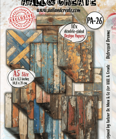 AALL & CREATE - Design Paper A5- Distressed Dreams