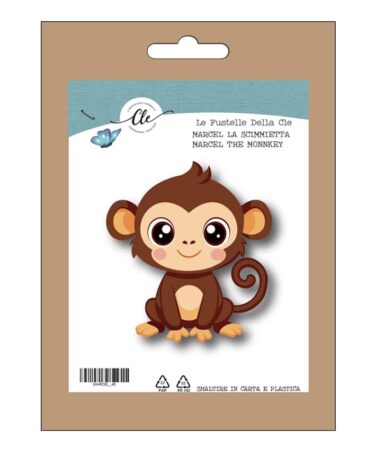 IL NEGOZIO DELLA MAMMA DI CLE – LE FUSTELLE DELLA CLE - ANIMALETTI - MARCEL LA SCIMMIETTA