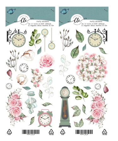 IL NEGOZIO DELLA MAMMA DI CLE - GLI ABBELLIMENTI DELLA CLE – MY TALES OF  2025- APRILE PUFFY STICKERS