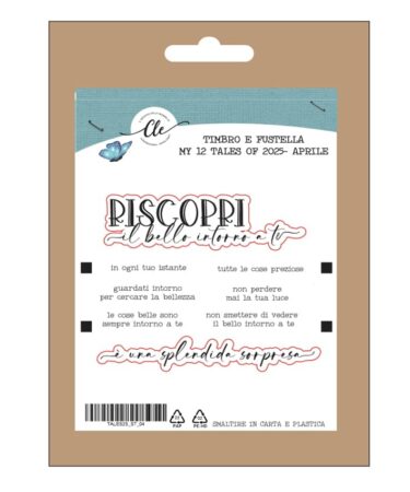 IL NEGOZIO DELLA MAMMA DI CLE - I TIMBRI DELLA CLE – MY TALES OF  2025- APRILE -  TIMBRO + FUSTELLA COORDINATA
