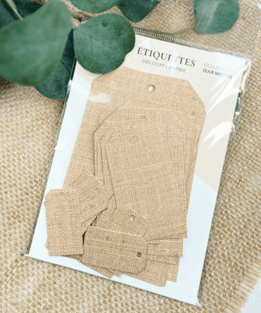 Florilèges Design - Collezione Harmonie -21 étiquettes imprimées Lin