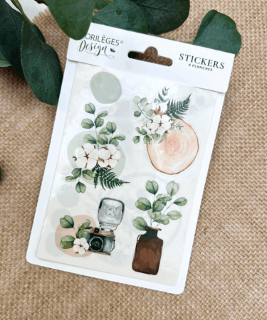 Florilèges Design - Collezione Harmonie -4 Planches Stickers