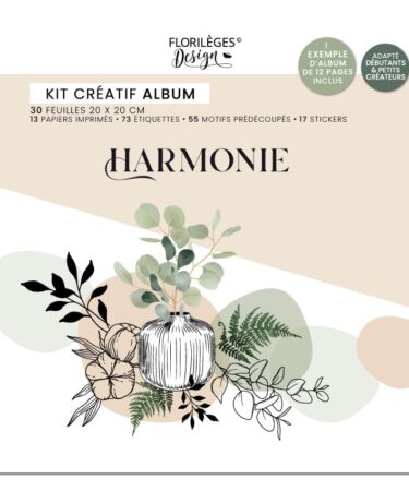 Florilèges Design -Collezione Harmonie - Kit créatif album