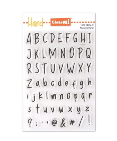 IMPRONTE D'AUTORE - set di timbri -Alfabeto Hand