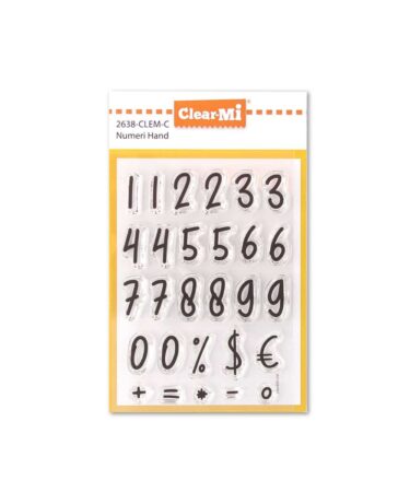 IMPRONTE D'AUTORE - set di timbri -Numeri Hand