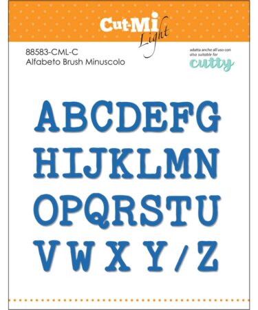 IMPRONTE D'AUTORE - set di fustelle- Alfabeto Typewriter Maiuscolo