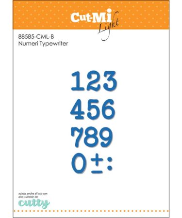 IMPRONTE D'AUTORE - set di fustelle - Numeri Typewriter