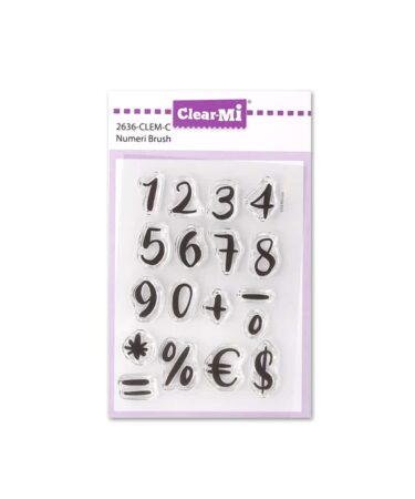 IMPRONTE D'AUTORE - set di timbri - Numeri Brush