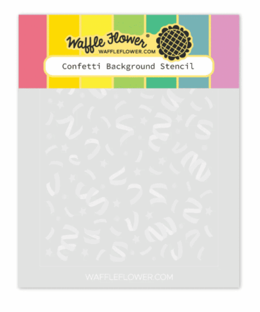 WAFFLE FLOWER - Confetti Background Stencil