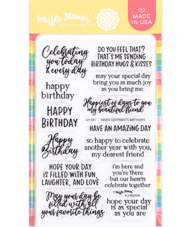WAFFLE FLOWER - Inside Sentiments Birthday 2
