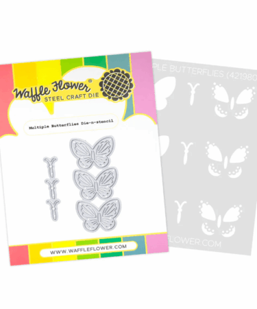 WAFFLE FLOWER - Multiple Butterflies Die-n-stencil