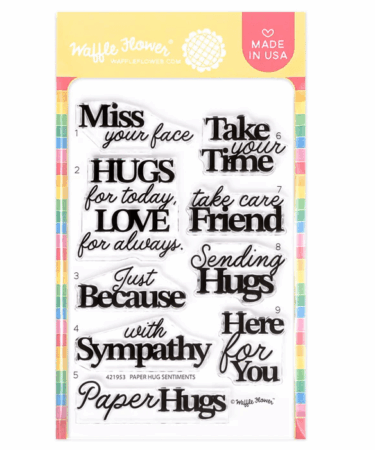 WAFFLE FLOWER - Paper Hug Sentiments Stamp Set