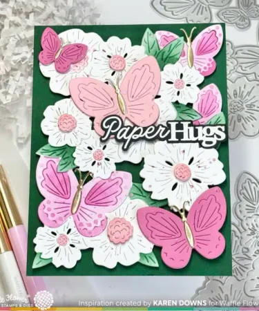 Alternative view of WAFFLE FLOWER - Butterfly Blossom Texture Die