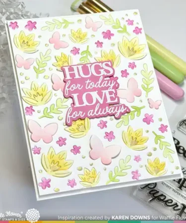 Alternative view of WAFFLE FLOWER - Paper Hug Sentiments Matching Die