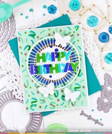 Alternative view of WAFFLE FLOWER - Multiple Butterflies Die-n-stencil