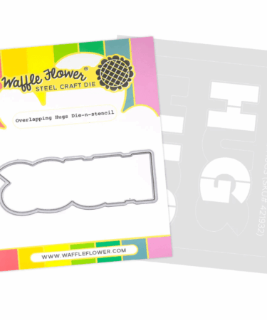 WAFFLE FLOWER - Overlapping Hugs Die-n-stencil