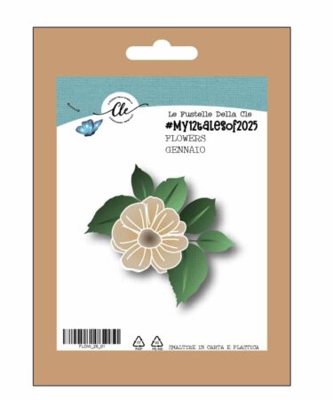 IL NEGOZIO DELLA MAMMA DI CLE-LE FUSTELLE DELLA CLE - FUSTELLA MY 12 TALES OF 2025- FLOWERS - GENNAIO