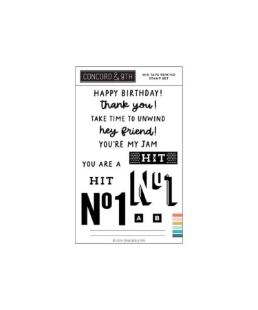 Concord & 9th - Mix Tape Rewind Stamp Set (4 x 6)