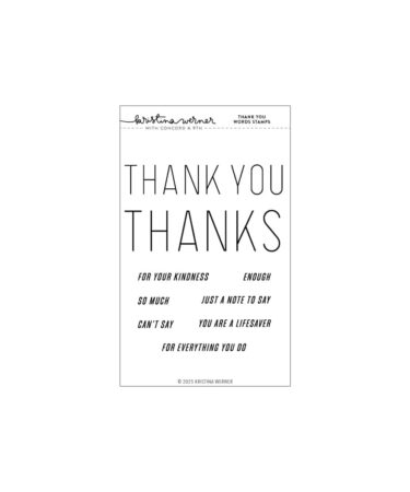 Concord & 9th - Thank You Words Stamp Set (4 x 6)