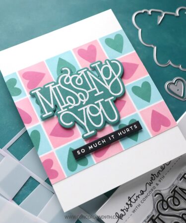 Alternative view of Concord & 9th - Missing Your Hugs Stamp Set (6 x 8)