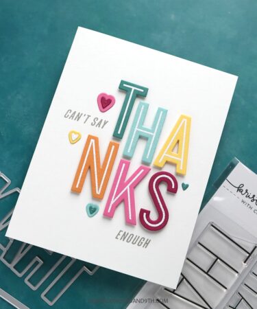 Alternative view of Concord & 9th - Thank You Words Stamp Set (4 x 6)