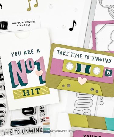 Alternative view of Concord & 9th - Mix Tape Rewind Stamp Set (4 x 6)