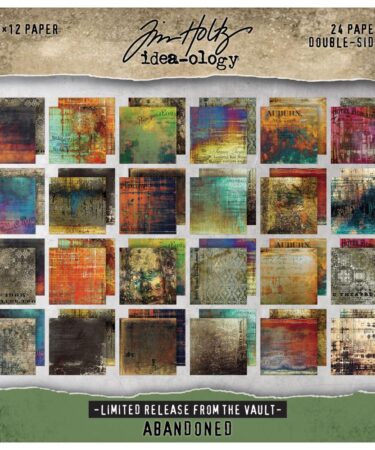 Tim Holtz Paper Stash 2025 Vault Release 12"X12" -Abandoned