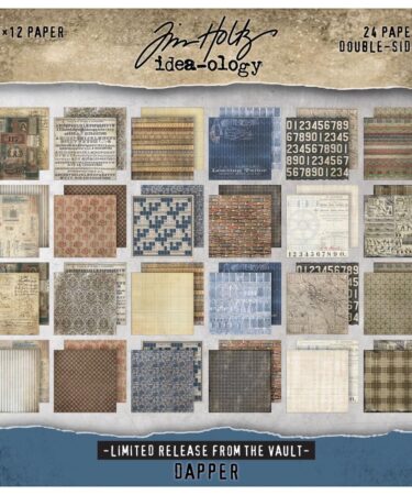 Tim Holtz Paper Stash 2025 Vault Release 12"X12" - Dapper